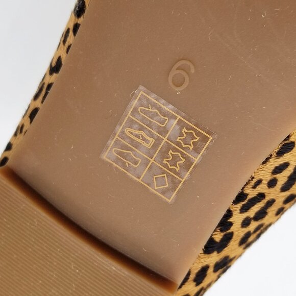 NEW Madewell The Cory Flat in Leopard Calf Hair Desert Dune Multi Size 6 $118 - Picture 15 of 16